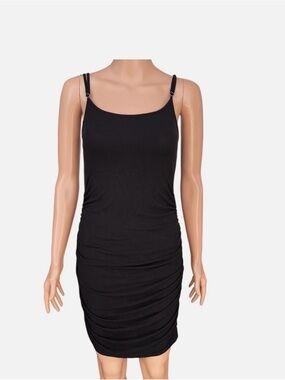 BP Ribbed Ruched Bodycon Dress NWT M